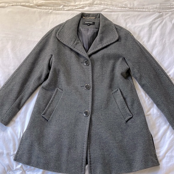 NWOT Ellen Tracy mid length gray coat - Picture 6 of 8